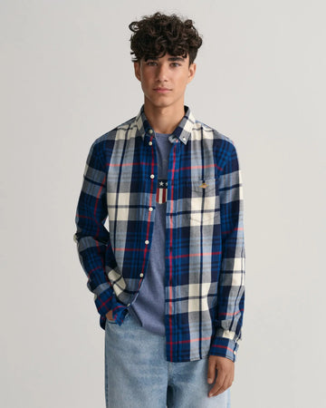 Πουκάμισο Plaid Flannel Για Έφηβους (Outlet) GANT